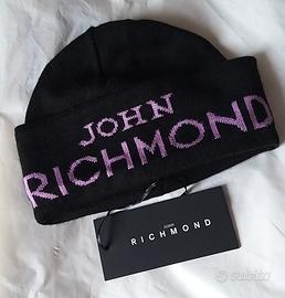 Cappello John Richmond nero nuovo modello a cuffia