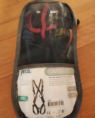 Imbrago Petzl kid completo di moschettoni