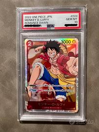 Monkey D. Luffy OP01-024 PSA10 One Piece Jap