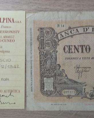 100 LIRE BARBETTI GRANDE B  CERTIFICATA R14095373