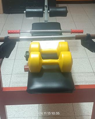 Palestra Vintage con vari accessori 