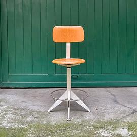 Sgabello vintage industrial design anni ‘50-‘60