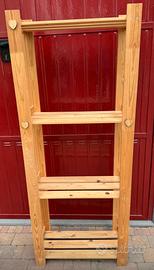 Scafallatura in legno 4 ripiani
