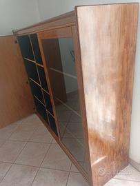 vetrina legno massello 