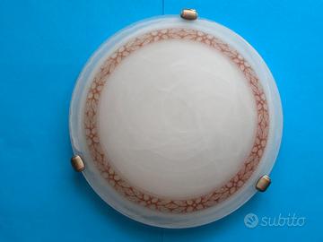 Plafoniera rotonda vetro opale (1128)