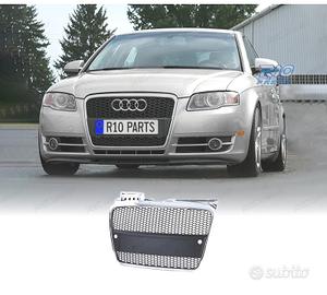 GRIGLIA AUDI A4 B7 04-09 LOOK RS CROMO NERO ABS