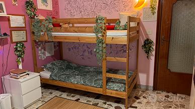 Letto a castello con materassi ikea