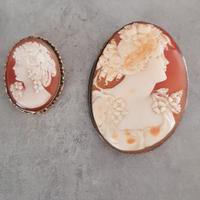 Coppia di cammeo originali anni 50 circa