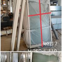 Porta con sensori  doppia Anta in alluminio 