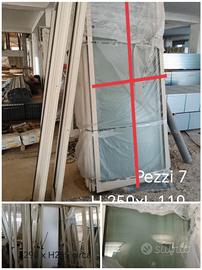 Porta con sensori  doppia Anta in alluminio 