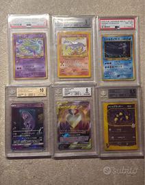 Carte gradate pokemon bgs psa