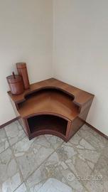 Mobile bar angolare in legno – stile classico
