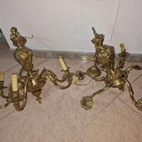 Lampadari in ottone