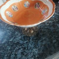 vecchio portafrutta con dipinti vari. lotto 244