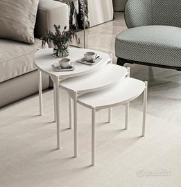 tavolino pieghevole da arredamento bianco