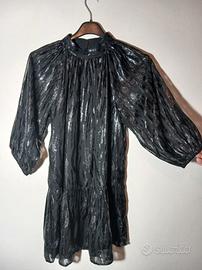 Abito corto animalier nero Kiabi Taglia xs 