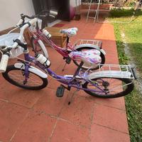 2 Bici bambina - ruote da 20’’ usate pochissimo