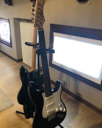 Chitarra elettrica mancini, destr. + amplificatore