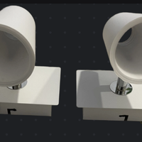 Coppia di applique orientabili per camera da letto