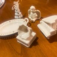 Set soprammobili bianchi ceramica