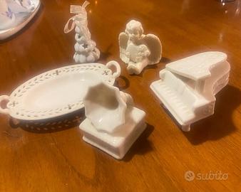 Set soprammobili bianchi ceramica