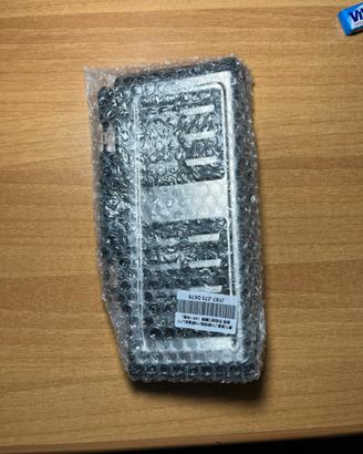 Pedaliera in acciaio INOX e gomma cromata