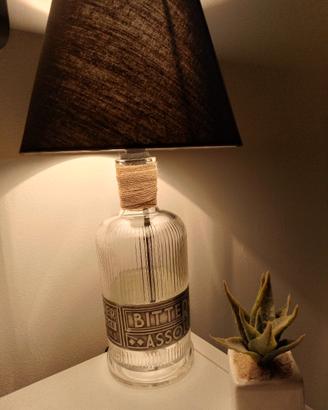 lampada bottiglia abatjour campari 
