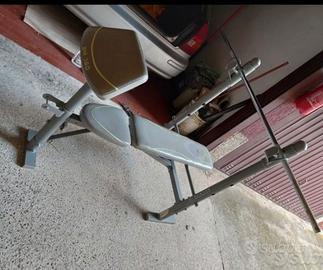 Panca fitness+2 bilancieri