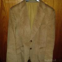 Giacca di velluto marroncino chiaro e nera