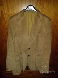 Giacca di velluto marroncino chiaro e nera