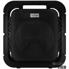 Cassa acustica 8" Batteria Luce LED Bluetooth