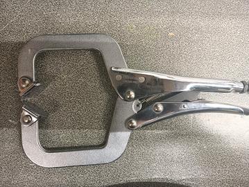 PINZA AUTOBLOCCANTE CON GANASCE A COLLO DI CIGNO O