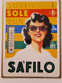 Cartone pubblicitario safilo termometro cartello