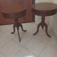coppia di comodini tondi