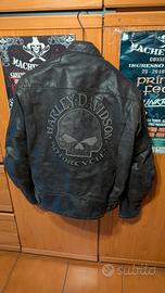 Giacca in pelle Harley Davidson Reflective Skull