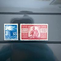 Francobolli 30 e 100 lire democratica certificato