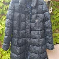 Piumino lungo Violanti vintage blu notte