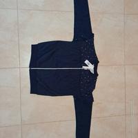Maglia felpa IDEXE felpata  zip glitterata NUOVA