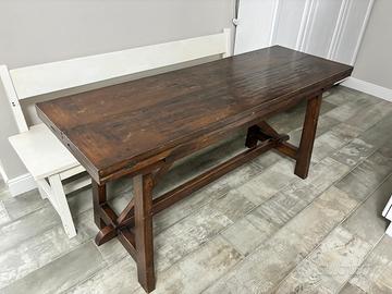 Tavolo legno africano e panche