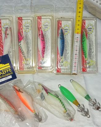Totanare o polpare (esche artificiali calamari)