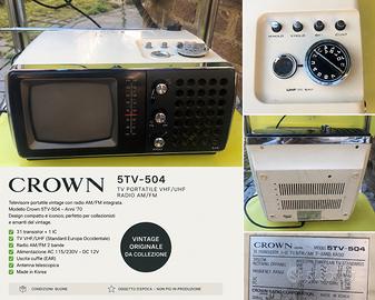 Televisore radio anni 70’ Crown