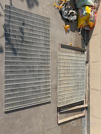 Grate zincate per bocca di lupo