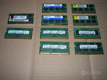 Lotto RAM So-ddr3  15 banchi da 2 Gb testati