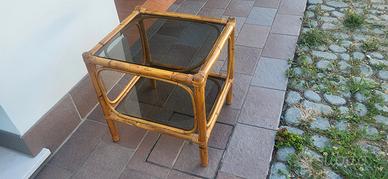 tavolino bamboo anni 80