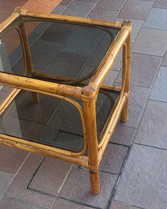 tavolino bamboo anni 80