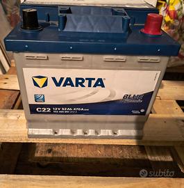 Batteria auto VARTA 52ah Fiat Panda, Punto
