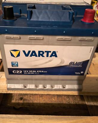 Batteria auto VARTA 52ah Fiat Panda, Punto