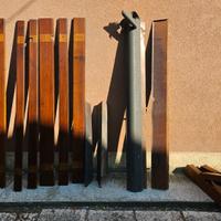 Tettoia per porta, in legno di Abete di Douglas
