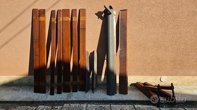 Tettoia per porta, in legno di Abete di Douglas