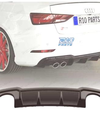 DIFFUSORE AUDI A3 S LINE SEDAN 17-20 LOOK RS3